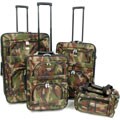 Companions Camouflage 4-piece Luggage Set
