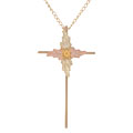 14k Goldfill / 10k Black Hills Gold Stick Cross