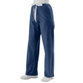 Unisex Reversible Navy Drawstring Scrub Pants
