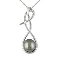 14k Gold & Cultured Black Tahitian Pearl Pendant