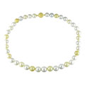 14k Gold Cultured Multicolor South Sea Pearl Necklace 19.5 in. (10-14mm)