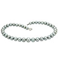 14k Gold Cultured Silver/Grey Tahitian Pearl Necklace (9-11.5MM/18 Inch)