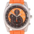 Mount Royal Unisex Orange & Black Chrono Watch