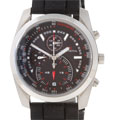 Mount Royal Unisex Black Rubber Chronograph Watch