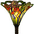 Tiffany-style Iris Torchiere