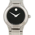 Movado Spirta Women's Black Dial Stainless Steel Watch