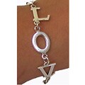 Sterling Silver 'I Love You' Bracelet (Thailand)
