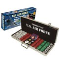 U.S. Air Force 500 Poker Chip Set with Custom Case