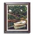 Barca Y Palmeras by Romeu Framed Canvas Artwork
