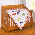 Luv Bug 4-piece Patchwork Crib Set