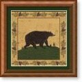 Warren Kimble Folk Bear Framed Print