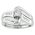 14k White Gold 1/2 ct TDW Diamond Bridal Ring Set (G-I, I1-I2)