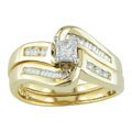 14k Yellow Gold 1/2 ct TDW Diamond Bridal Ring Set (G-I, I1-I2)