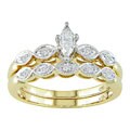 14k Yellow Gold 1/3ct TDW Diamond Bridal Ring Set (F-H, I1-I2)