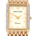 Pierre Cardin Men's Diamond Goldtone Dress Watch