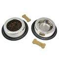 Large Stainless Steel Pet Bowls (Set of 2)