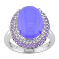 14k Gold 1/5ct TDW Diamond Multi-gemstone Ring