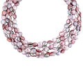Sterling Silver Cultured FW Coin Pearl Necklace (11-12.5mm)