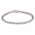Sterling Silver 1/8-ct TDW Diamond Tennis Bracelet (I-J, I3)
