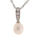 Sterling Silver Freshwater Pearl Drop Necklace