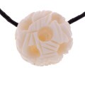 Carved Bone Lantern Necklace