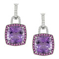 14-kt White Gold 1/4-ct TW Diamond Multiple Gemstone Earrings