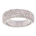 14k Gold & 1ct TDW Round Diamond Pave Ring (H-I, SI2)
