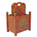 Antique Style Tibetan Dragons Magazine Rack