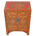 Antique Style Tibetan 2-door Floral Cabinet