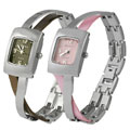 Geneva Platinum Criss-cross Bracelet Fashion Watch