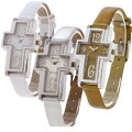 Geneva Platinum Cross Design Women's Watch