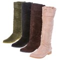 On Your Feet Maldives Women's Tall Suede Flat Boots