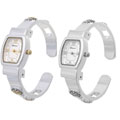 Geneva Platinum Heart Bracelet Women's Bangle Watch