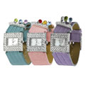 Geneva Platinum Rhinestone Jeweled Women's Fashion Watch