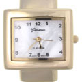Geneva Platinum Square Case Polished Women's Watch