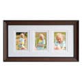 Poplar Wood 3-opening Wall Collage Picture Frame
