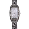 Geneva Platinum Women's Marcasite & Onyx Watch