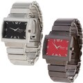Geneva Platinum Men's Wide Face Watch