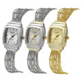 Geneva Platinum Wire Band Fashion Watch