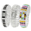 Geneva Platinum Rhinestone-lined Fashion Watch