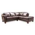Brown Leather Sectional Sofa