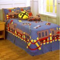All Aboard 4-piece Patchwork Quilt Set