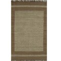 (5' x 8') Hand-woven Border Natural/Bleached Jute