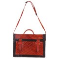 Fine Lambskin Leather African Briefcase (Ghana)