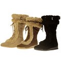 On Your Feet Women's Salto Suede/ Faux Fur Boots