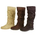 On Your Feet Women's Otero Suede Flat Boots