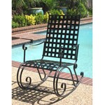 Contemporary Black Iron Rocker