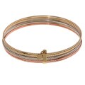 14k Tri-color Gold Semanario Bangle