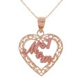 14k Yellow and Pink Gold #1 MOM Pendant