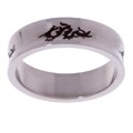 Stainless Steel Concaved Dragon Ring